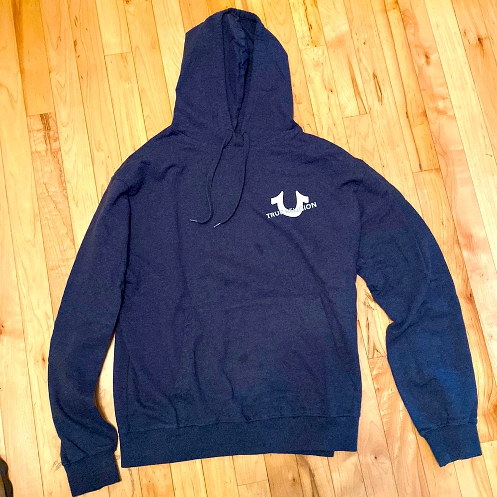 True religion hoodie blue and white. Men’s size large